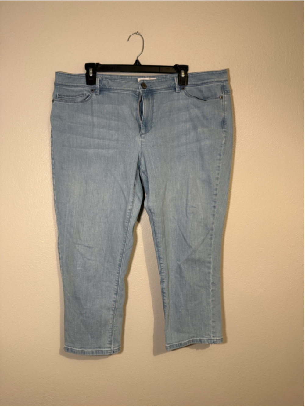 J. Jill Light Wash Cropped Stretch Jeans Petite 18P